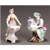 Image 1 : Berlin Porcelain Figural Condiment Jar and a Salt Cellar...