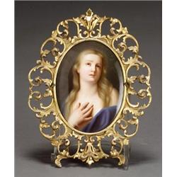 Berlin Porcelain Plaque of Mary Magdalene...