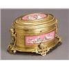 Image 1 : Louis XVI Style Porcelain Mounted Ormolu Jewelry Casket...