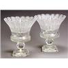 Image 1 : Pair of German Cut Glass Urns...