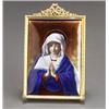 Image 1 : Limoges Enamel Plaque of the Virgin Mary...