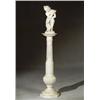 Image 1 : Continental Alabaster Figure of a Woman on a Pedestal...