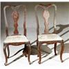 Image 1 : Set of Six Continental Rococo Style Painted and Decorated Side Chairs...