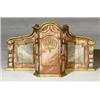 Image 1 : Italian Baroque Style Parcel Gilt and Faux Marble Painted Wall Cabinet...