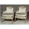 Pair of Louis XVI Style Gray Painted BergÅres...