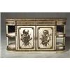 Louis XVI Style Painted and Decorated Marble Top Buffet Servante...