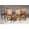 Set of Four Louis XVI Style Caned Walnut Chaises...