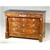 Image 1 : Empire Ormolu Mounted Mahogany Marble Top Commode...