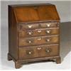 Image 1 : George II Style Walnut Slant-Front Bureau...