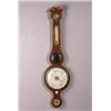 Image 1 : George III Style Inlaid Mahogany Banjo Barometer-Thermometer...