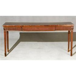 George III Style Crossbanded Mahogany Serving Table...