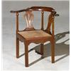 Image 1 : George III Style Mahogany Corner Armchair...