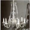 Image 1 : Anglo-Irish Cut Glass Six-Light Chandelier...