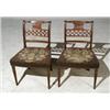 Image 1 : Pair of Regency Mahogany and Floral Upholstered Side Chairs...