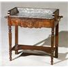 Image 1 : George IV Walnut Marble Top Wash Stand...