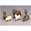 Group of Six American Painted Cast Iron Still Banks...