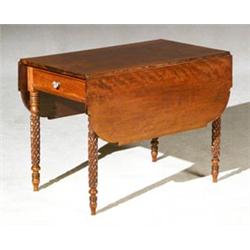 Late Federal Cherry Pembroke Table...