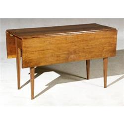 Federal Walnut Drop-Leaf Table...