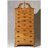 Image 1 : Chippendale Maple Bonnet-Top Chest-on-Chest...
