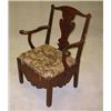 Image 1 : Chippendale Walnut Commode Armchair...
