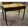 Image 1 : Federal Figured Maple and Mahogany Serpentine Card Table...