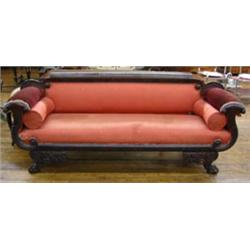 Classical Revival Mahogany Sofa...