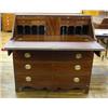 Image 1 : Federal Inlaid Mahogany Slant-Front Desk...
