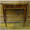 Image 1 : Federal Satinwood Inlaid Mahogany Serpentine Card Table...