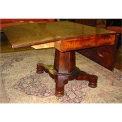 Classical Mahogany Drop-Leaf Breakfast Table...