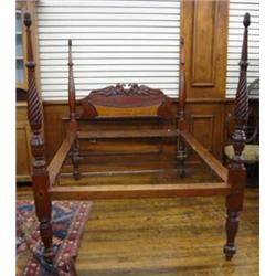 Federal Style Maple and Cherry Bedstead...