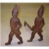 Image 1 : Pair of American Cast Iron 'Hessian' Andirons...