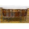 Image 1 : Federal Maple Inlaid Mahogany Serpentine Sideboard...