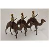 Image 2 : BRITAINS- FROM SET #48 EGYPTIAN CAMEL CORPS (1919 VERSION), COMPRISING 3 WALKING CAMELS  WITH 3