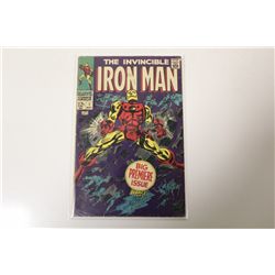 IRON MAN #1 (1968) ORIGIN ISSUE, CLASSIC COVER. LOWER MID GRADE, STRUCTURALLY SOUND, COMPLETE.