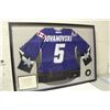 Image 1 : ED JOVANOVSKI AUTOGRAPHED AND CUSTOM FRAMED 2002 ALL-STAR GAME WORN JERSEY, WITH COA