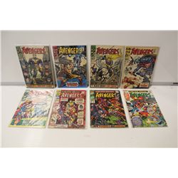 AVENGERS #30, 39, 48, 50, 75 & ANNUALS #1,2,4 (1966-71) 8 SILVER AGE ISSUES, LOW TO LOWER MID GRADE