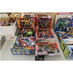 LARGE LOT OF TOYS- TRANSFORMERS NEW IN BOX