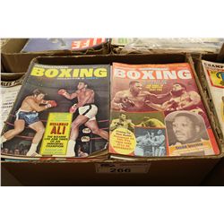 BOX LOT OF VINTAGE THE RING BOXING MAGAZINES