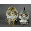 Image 1 : Two Dresden cabinet cups and saucers, c/w stands Est. 60/100...