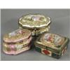 Image 1 : Three early 20th century porcelain boxes with gilt metal mounts in the Sevres, Berlin and Vienna...
