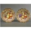Image 1 : A pair of Royal Worcester plates painted with fruit, signed Freeman, 22.5cm diameter Est. 300/400...