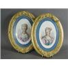 Image 1 : A pair of late 19th century French Sevres style porcelain wall plaques of Princess Sophie and Cha...