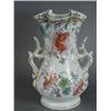 Image 1 : A Victorian pottery Staffordshire vase with printed enamelled and gilt decoration, 30cm high Est....