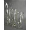 Image 1 : Three 19th century ale glasses, two with etched decoration, one inscribed Forget Me Not, 1850, 31...