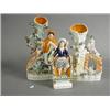 Image 1 : Two 19th century Staffordshire spill vases and figure, tallest 17cm Est. 120/140...
