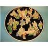 Image 1 : A large late 19th/early 20th century oriental porcelain charger, with polychrome enamel decoratio...
