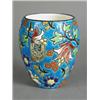 Image 1 : A Lonwy pottery and enamel ovoid vase, printed marks on base with original sticker, 'Emaux D'Art'...