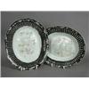 Image 1 : A pair of late 19th/early 20th century Imari oval ribbon plates, decorated with a Bianco-Sopra-Bi...