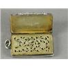 Image 1 : A George III silver vinaigrette with a gilt interior and sponge, 1827 Est. 75/125...