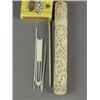 Image 1 : A 19th century Japanese carved ivory bodkin case containing four implements, 16cm long Est. 100/2...